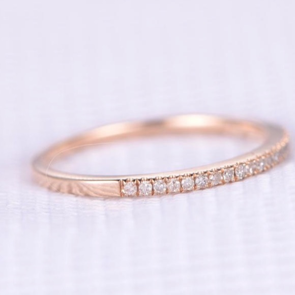18K rose gold plated classic delicate ring - Picture 4 of 5
